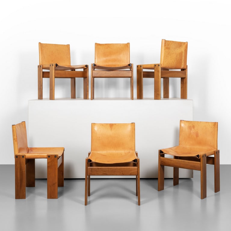 AFRA E TOBIA SCARPA, MOLTENI, 1974. Sei sedie (1 of 1)