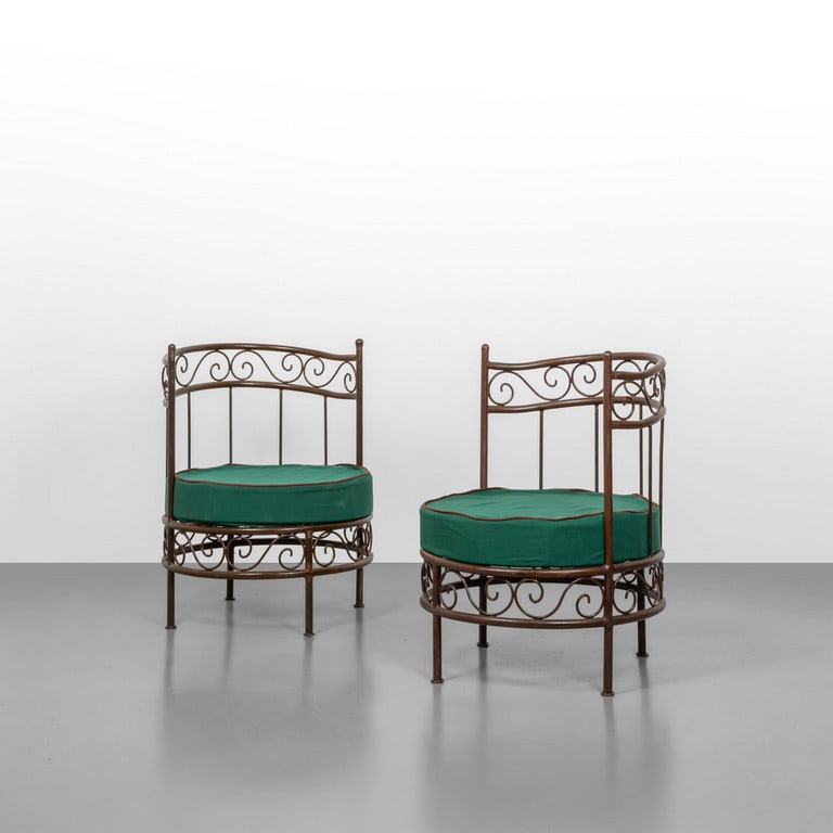 DUE POLTRONE, anni '50. Strutture in tondino (1 of 1)