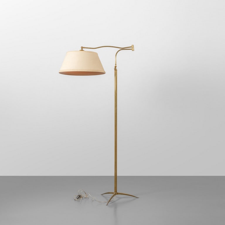 UNA LAMPADA DA TERRA, anni '50. Ottone, (1 of 3)