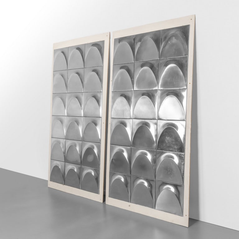 DUE PANNELLI DECORATIVI, anni '70. Elementi (1 of 4)