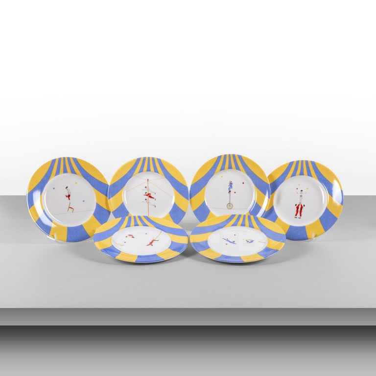 HERMES (Editore), anni '80. Sei piatti della (1 of 2)