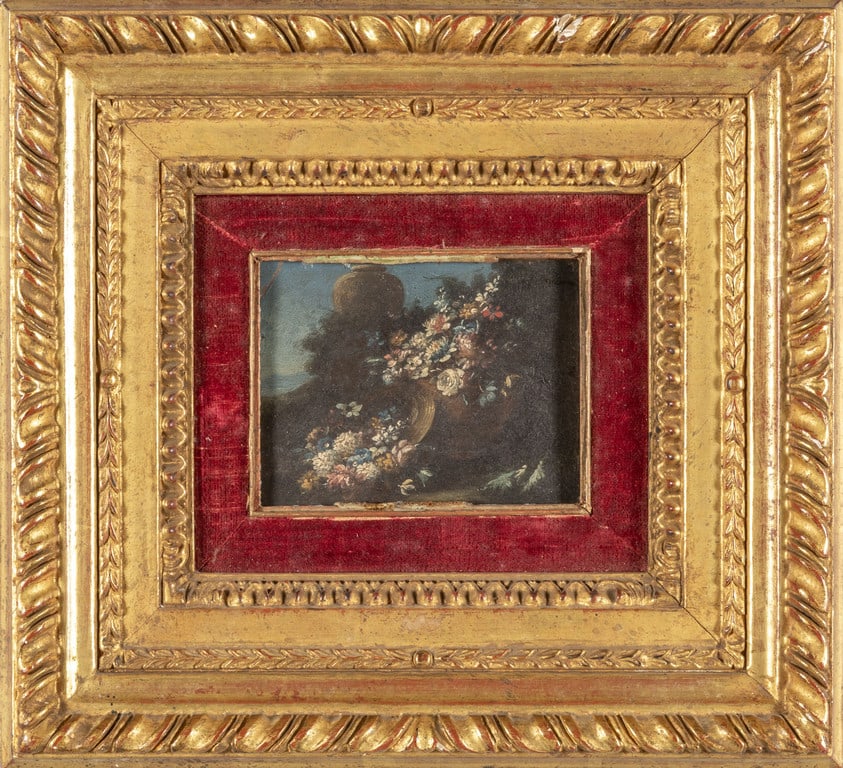 LOPEZ GASPARE (1677-1732) "Fiori in posa" (1 of 2)