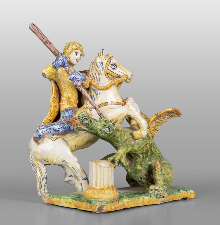 Gruppo in maiolica policroma raffigurante San (1 of 2)