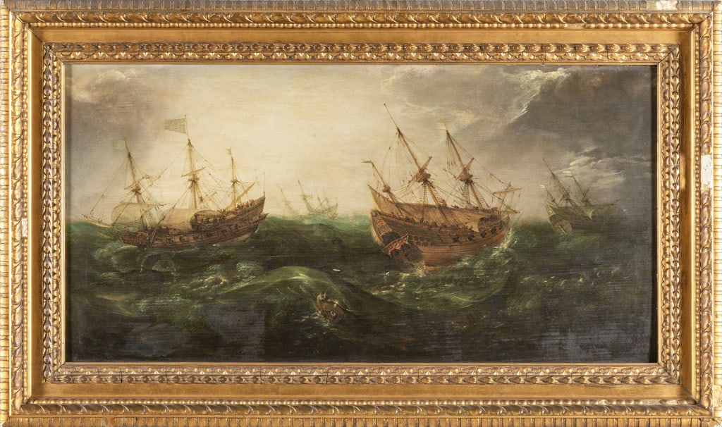 WILLAERTS ADAM (1577-1664) "Velieri nella (1 of 2)