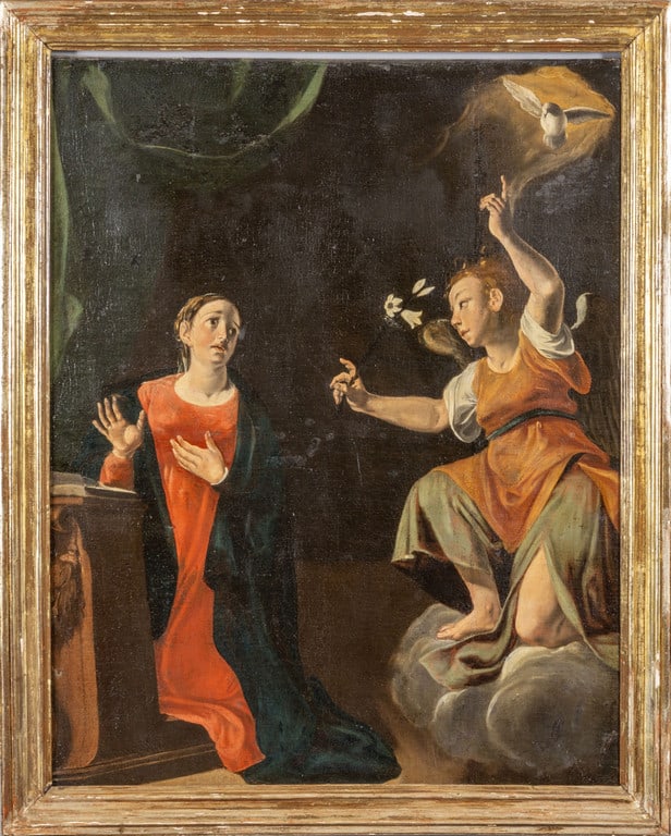 Scuola italiana sec.XVIII "Annunciazione" (1 of 2)