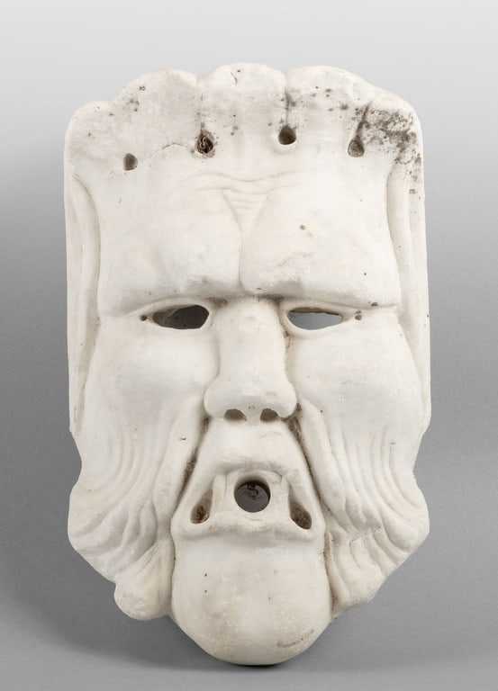 Mascherone in marmo statuario, sec.XVII cm. (1 of 1)