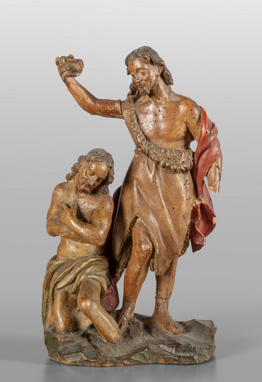 San Giovanni, scultura in legno policromo, Genova (1 of 2)