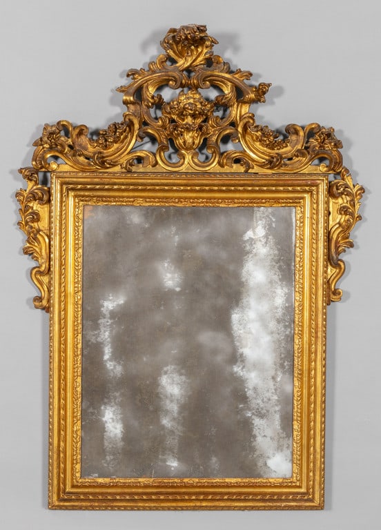 Specchiera Luigi XIV in legno finemente (1 of 2)