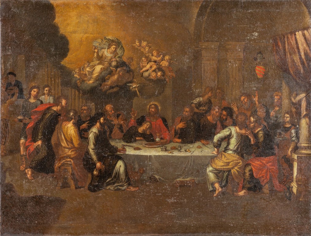 Scuola italiana sec.XVII "Ultima Cena" (1 of 2)