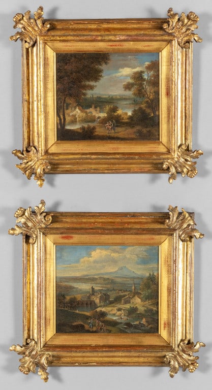 Gaspar Dughet (?) "Paesaggi italiani" coppia di (1 of 3)