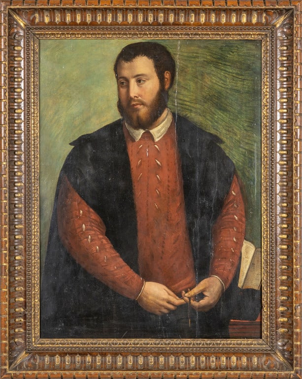 Scuola veneta sec.XVI "Ritratto di gentiluomo" (1 of 2)