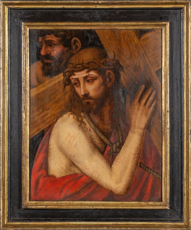 Scuola veneta sec.XVI "La salita al Calvario" (1 of 2)