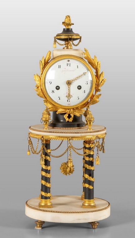 Orologio a tempietto, f.to Guy Damor à Pavia, (1 of 2)