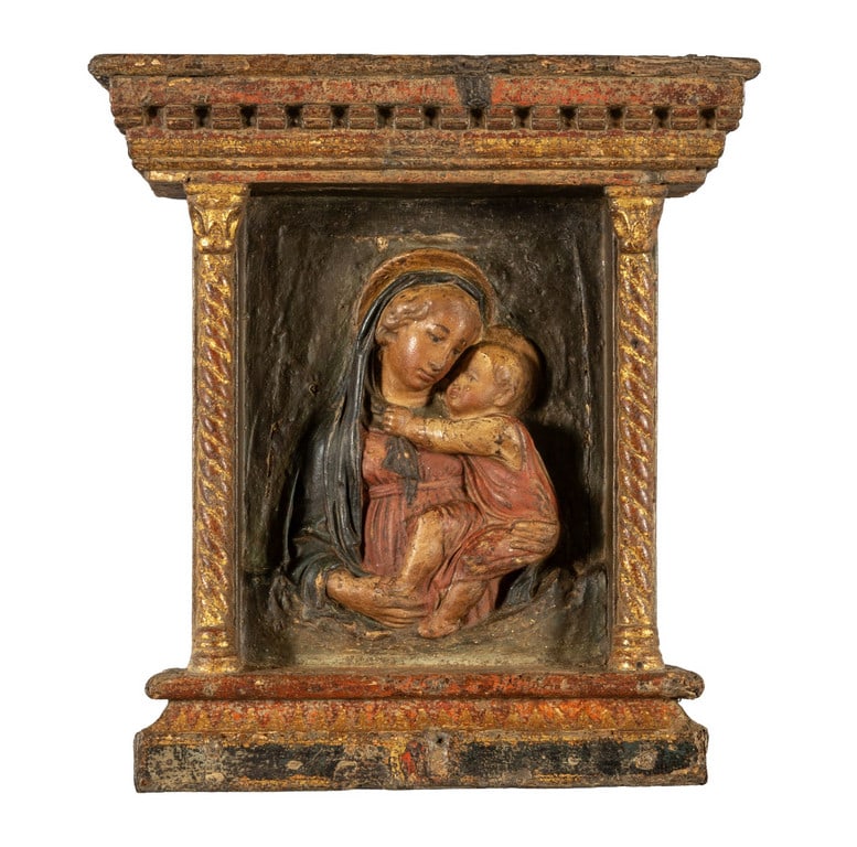 Edicola con all'interno scultura in terracotta (1 of 2)
