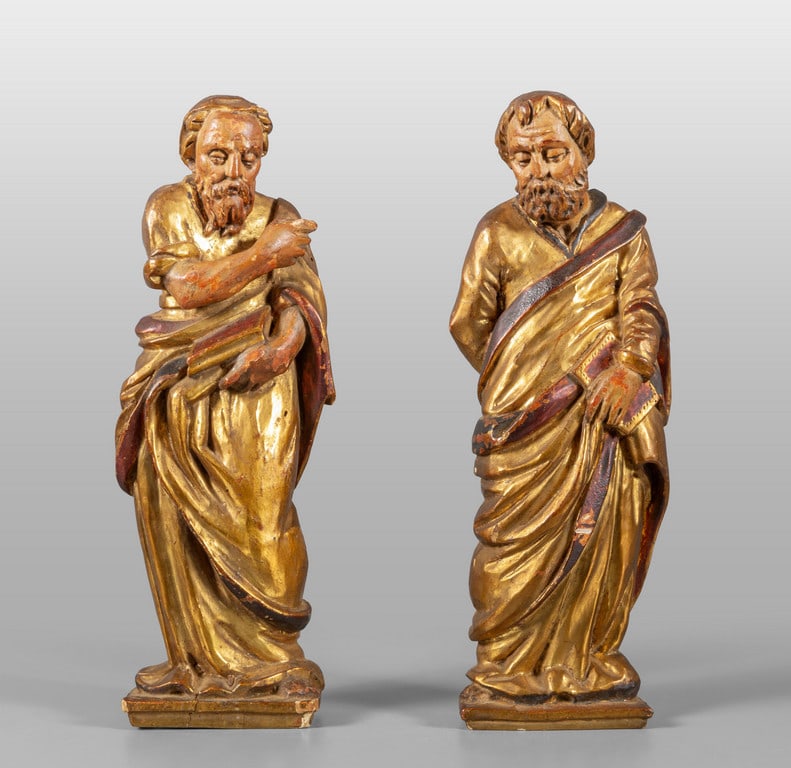 Evangelisti, coppia di sculture in legno (1 of 1)
