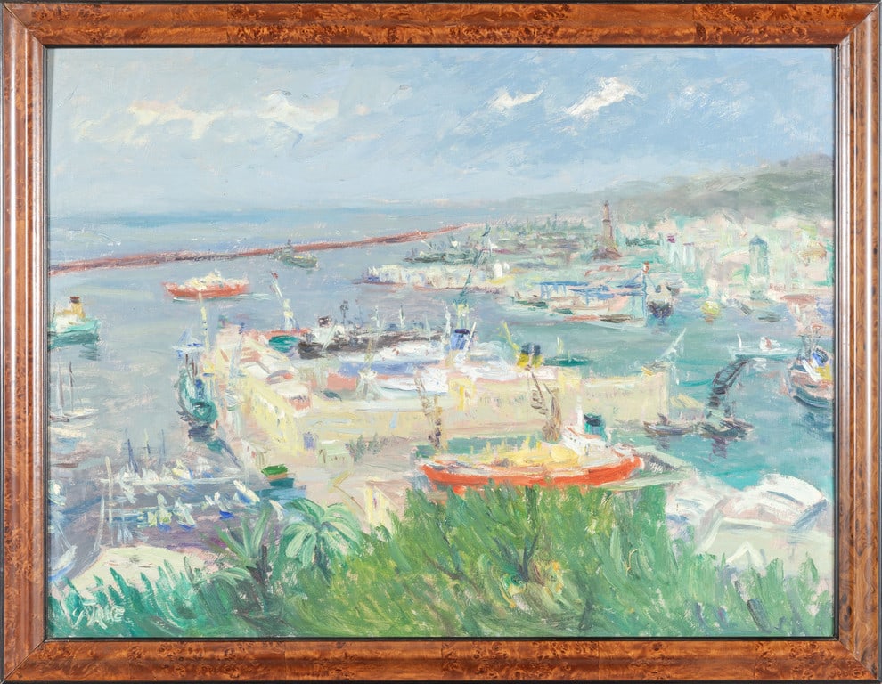 GIANFRANCO FASCE (1927-2003) Veduta del porto (1 of 2)