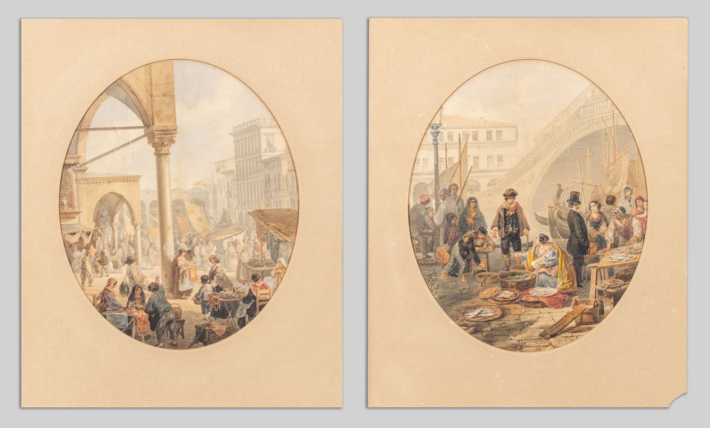 COMIRATO MARCO (1800-1869) La venditrice di (1 of 3)