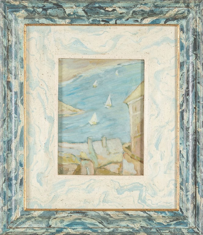 ANGELO BALBI (1872-1939) Sturla olio su: ANGELO BALBI (1872-1939) Sturla olio su cartoncino cm.15x20 f.to in b. a s.