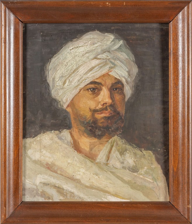 Ritratto di arabo olio cm. 28x33 f.to nel (1 of 2)