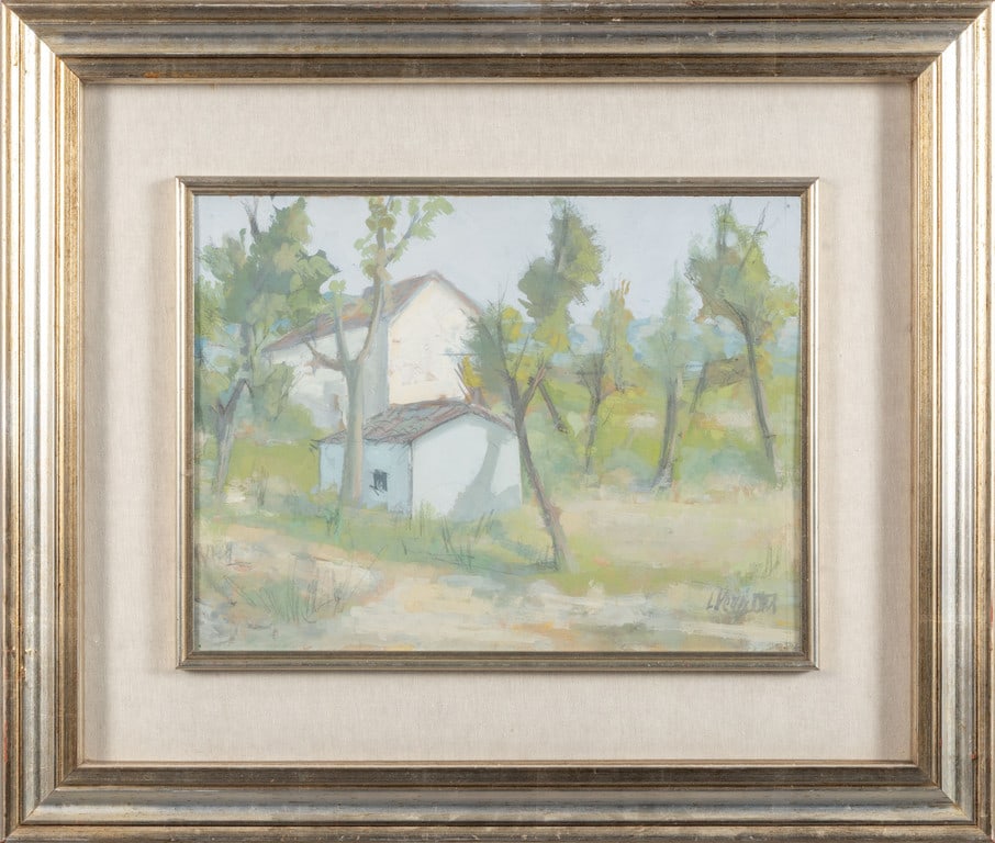 LIBERO VERZETTI (1906-1989) Casolare olio (1 of 1)