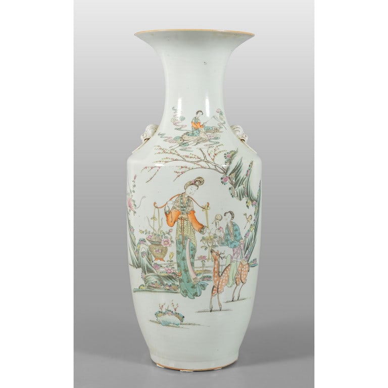 Vaso in porcellana, Cina sec.XIX h.cm.64 (1 of 2)
