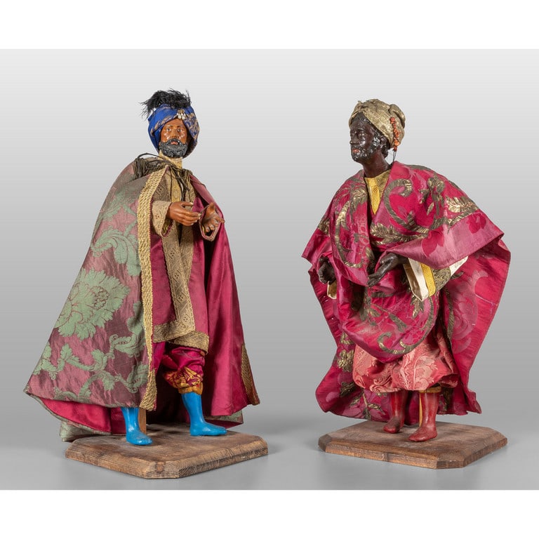 Re Magi, due sculture in terracotta, Napoli (1 of 2)