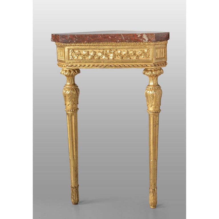 Angonale Luigi XVI a due gambe in legno (1 of 1)