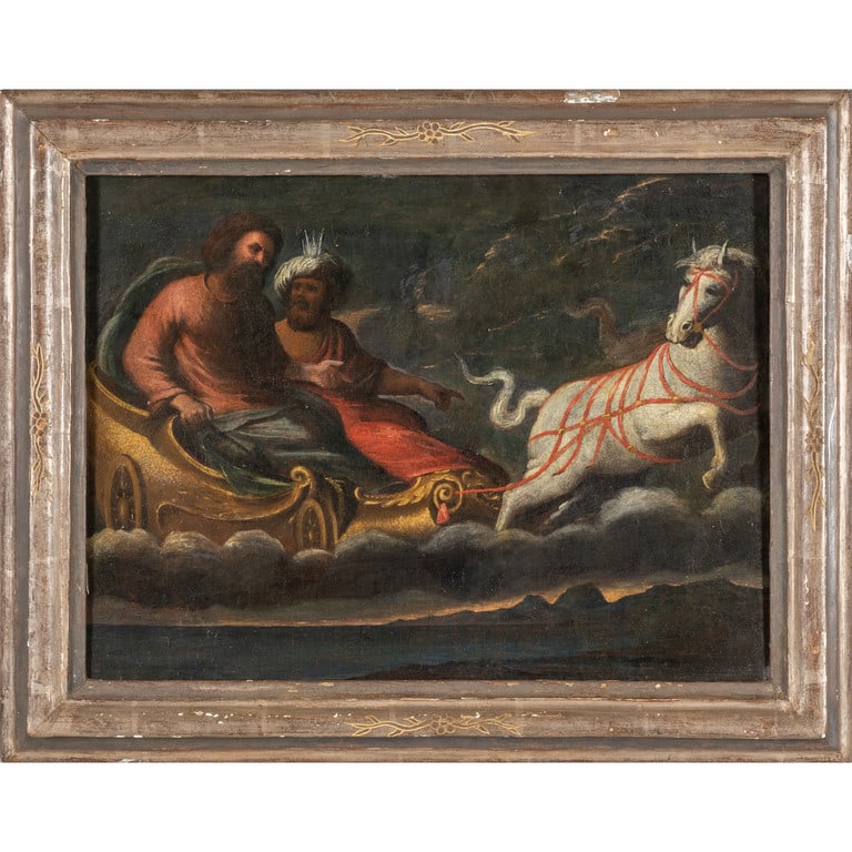 Scuola italiana sec.XVIII "Scena mitologica": Scuola italiana sec.XVIII "Scena mitologica" olio cm. 48x35