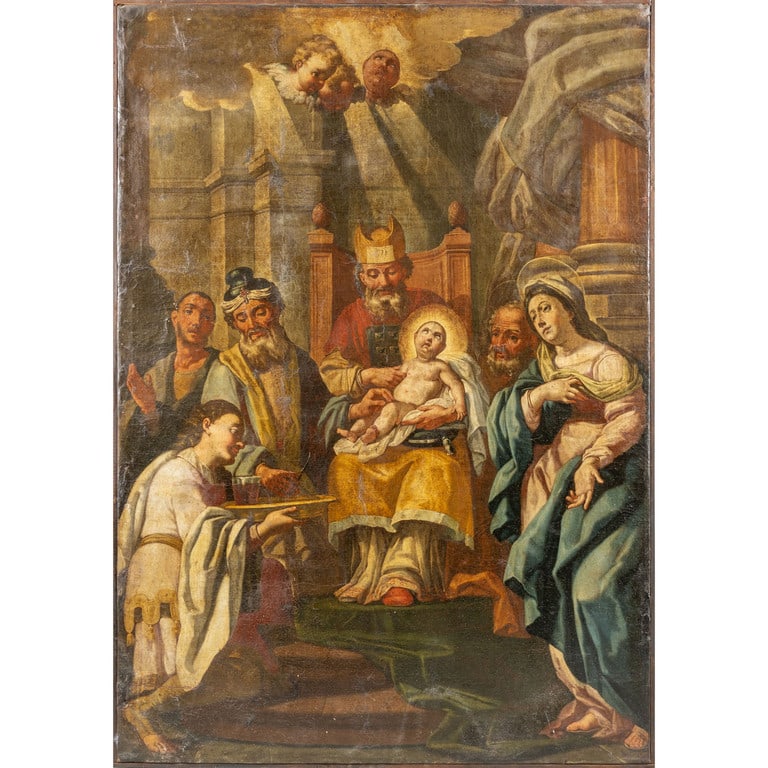 Scuola italiana fine sec.XVII "La Circoncisione" (1 of 2)