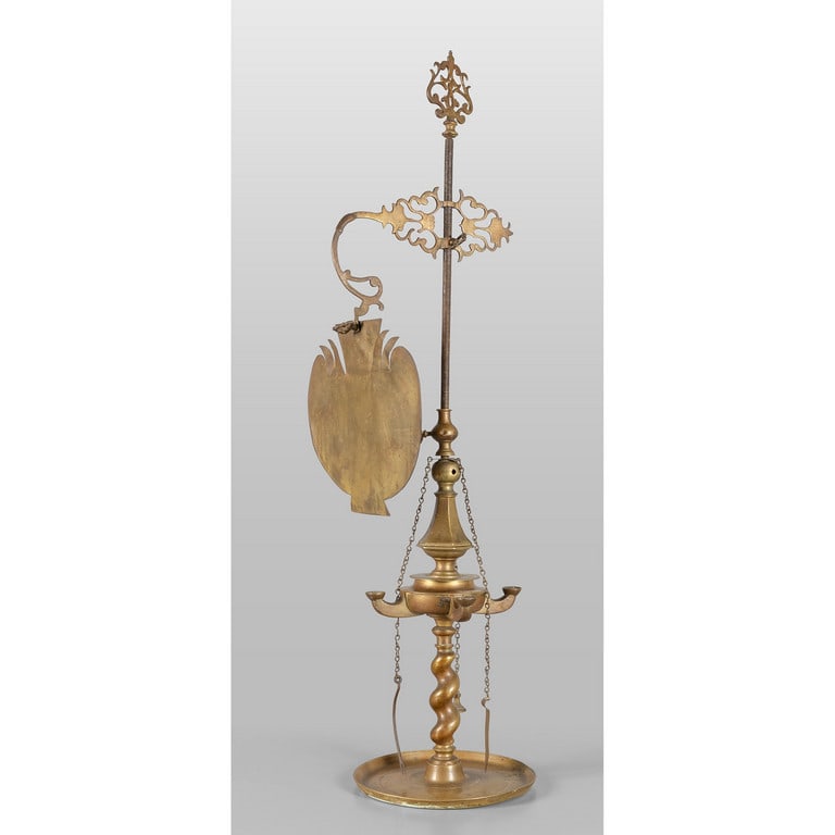 Lucerna in bronzo a quattro fiamme d.ta 1633 dal (1 of 1)