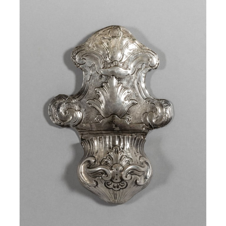 Acquasantiera Luigi XIV in argento sbalzato, (1 of 1)
