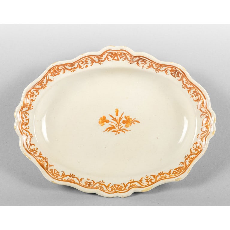 Vassoietto in ceramica a decorazione manganese, (1 of 1)