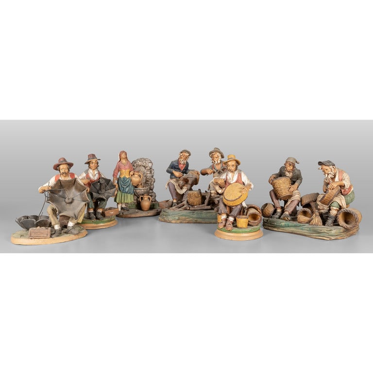 Artigiani e scene di mestiere, collezione di sei (1 of 1)