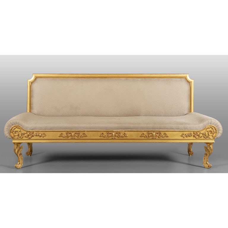 Grande divano in stile neoclassico in legno (1 of 2)