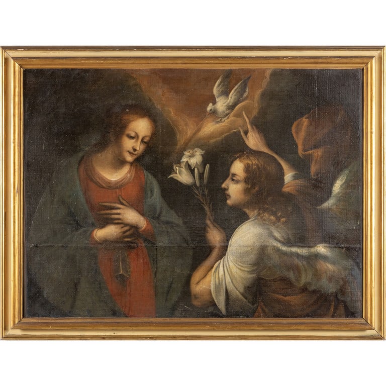 Scuola italiana sec.XVIII "Annunciazione" (1 of 2)