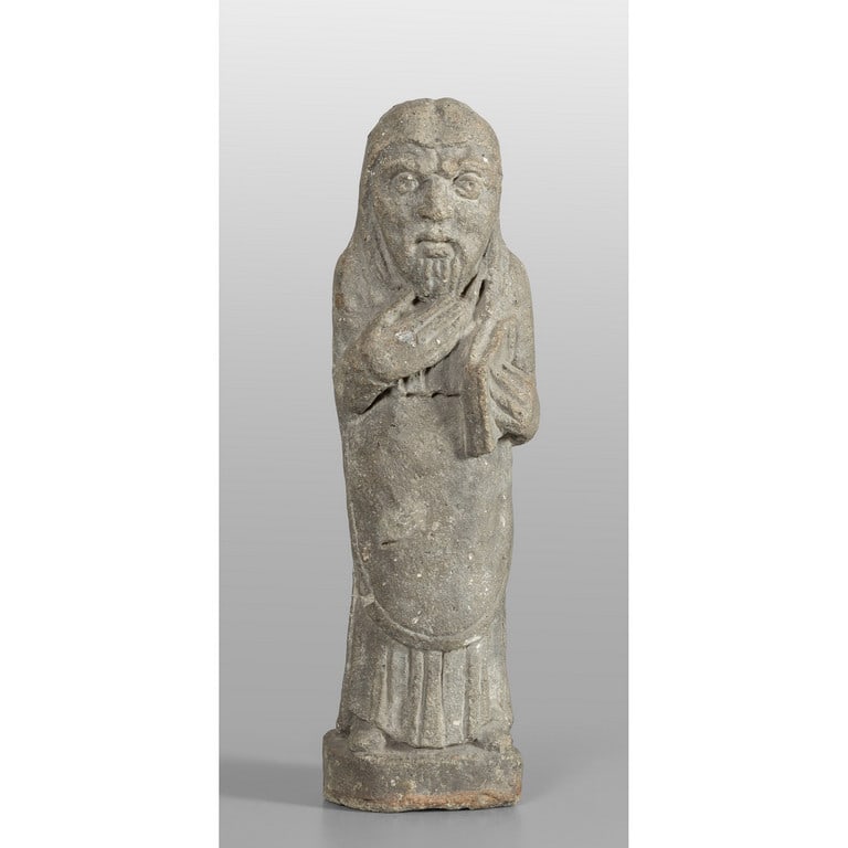 Santo, scultura in pietra, Italia (1 of 2)