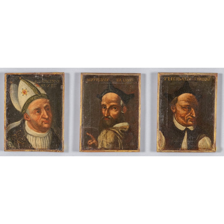 "Prelati" tre olii, sec.XVIII cm. 22x30: "Prelati" tre olii, sec.XVIII cm. 22x30