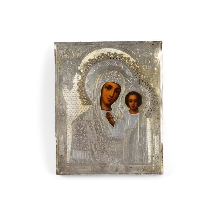 Icona russa epoca XIX secolo, raffigurante (1 of 1)