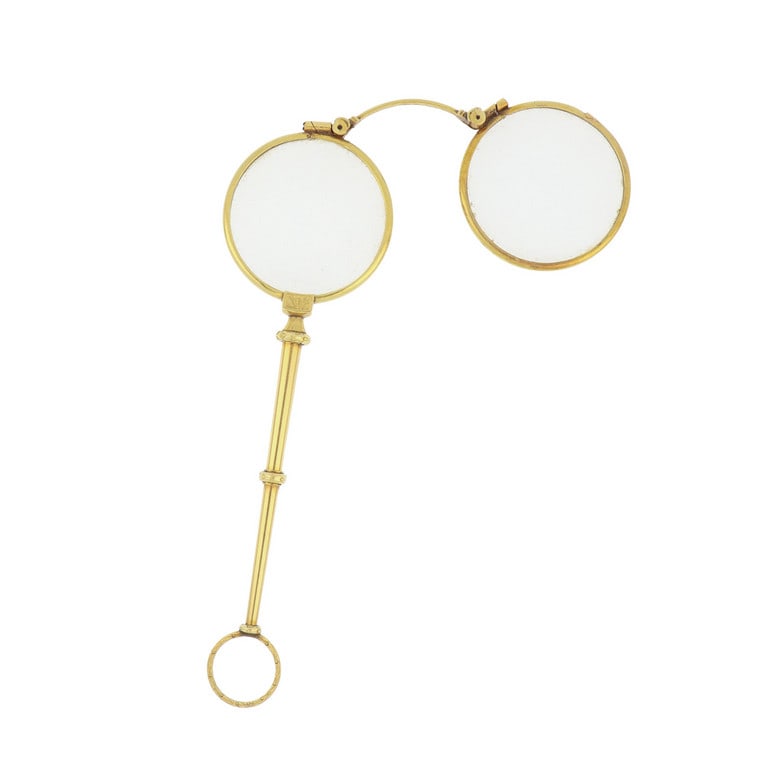 Lorgnette in oro giallo, in perfette condizioni e (1 of 1)