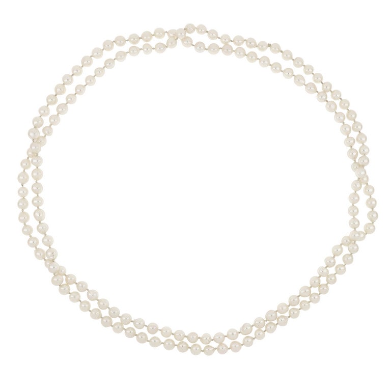 Lunga collana di perle giapponesi coltivate, di (1 of 1)