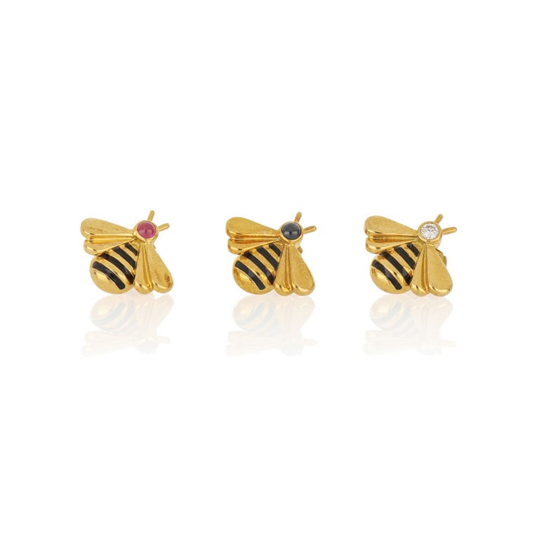 CARTIER - Set composto da 3 orecchini in oro (1 of 1)