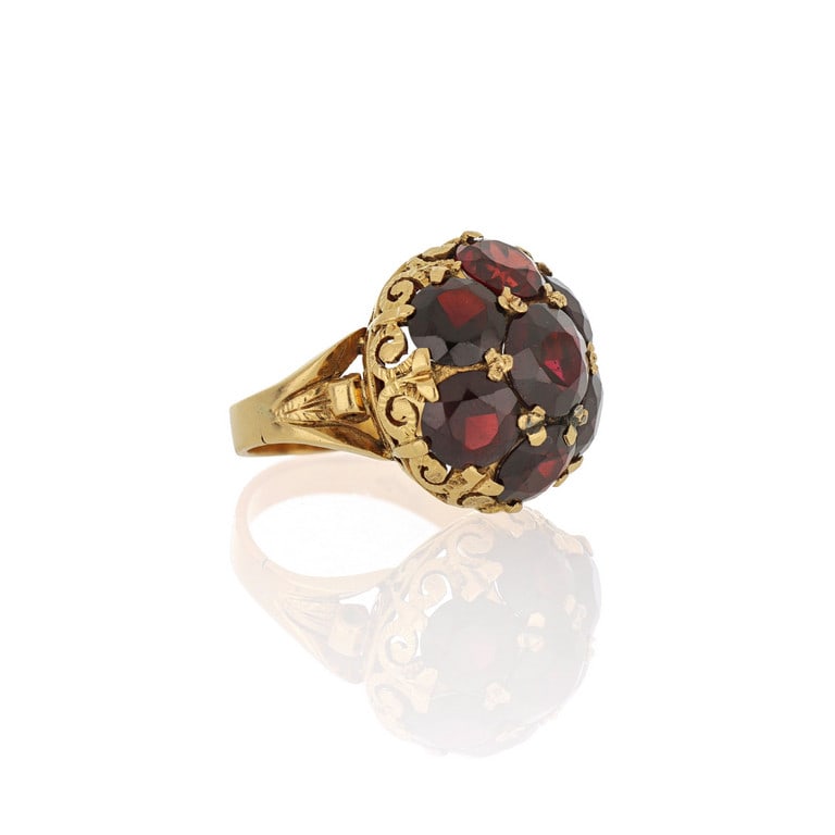 Anello a "Boule" in oro rosa, realizzato con 7 (1 of 1)