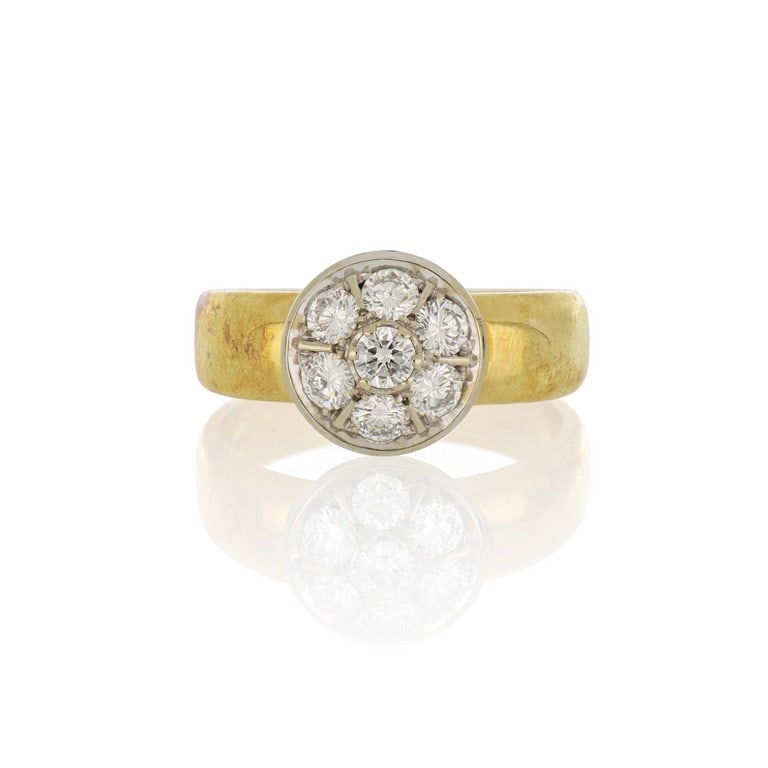 Anello in oro giallo e bianco, il modello a (1 of 1)