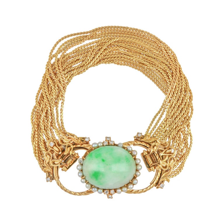 Bracciale scomponibile in oro giallo con (1 of 2)