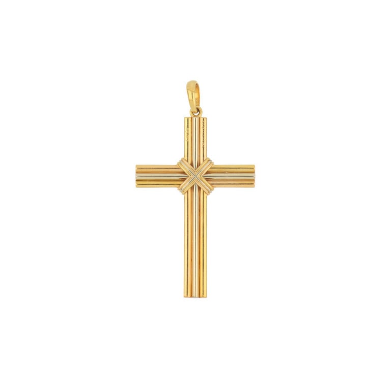 CARTIER - Ciondolo a forma di croce cristiana, (1 of 1)