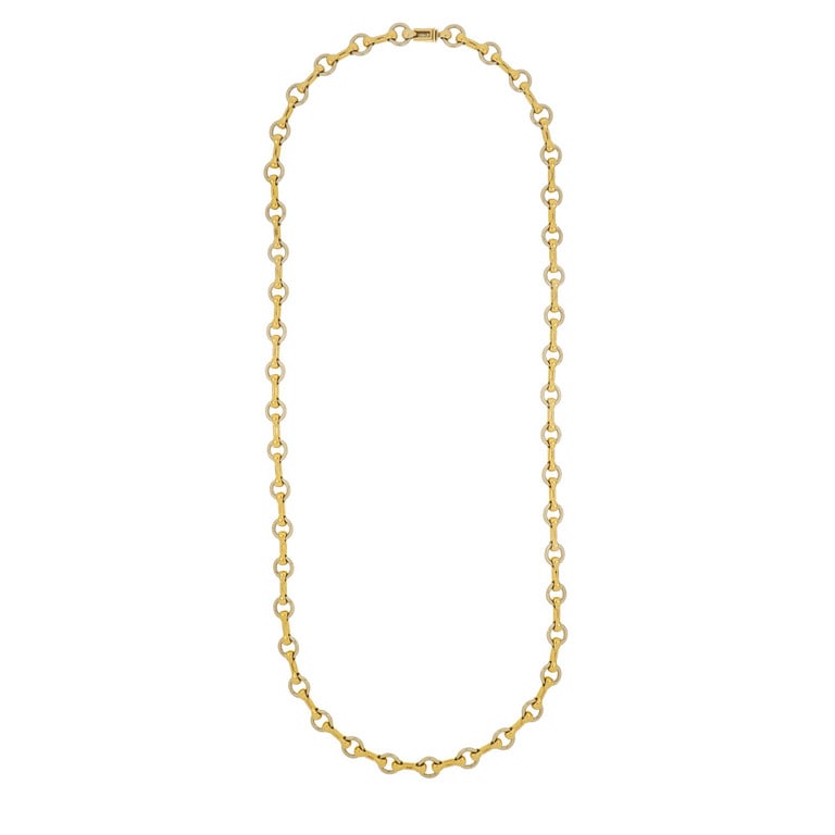 CARTIER - Collana in oro bianco e giallo, maglia (1 of 1)