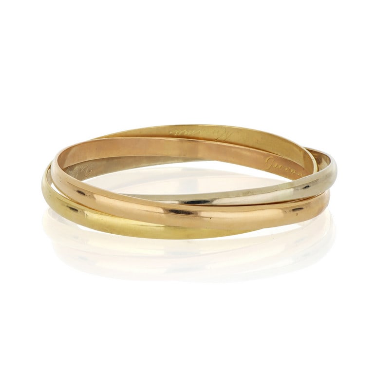 CARTIER - Bracciale rigido a tre schiave, (1 of 1)