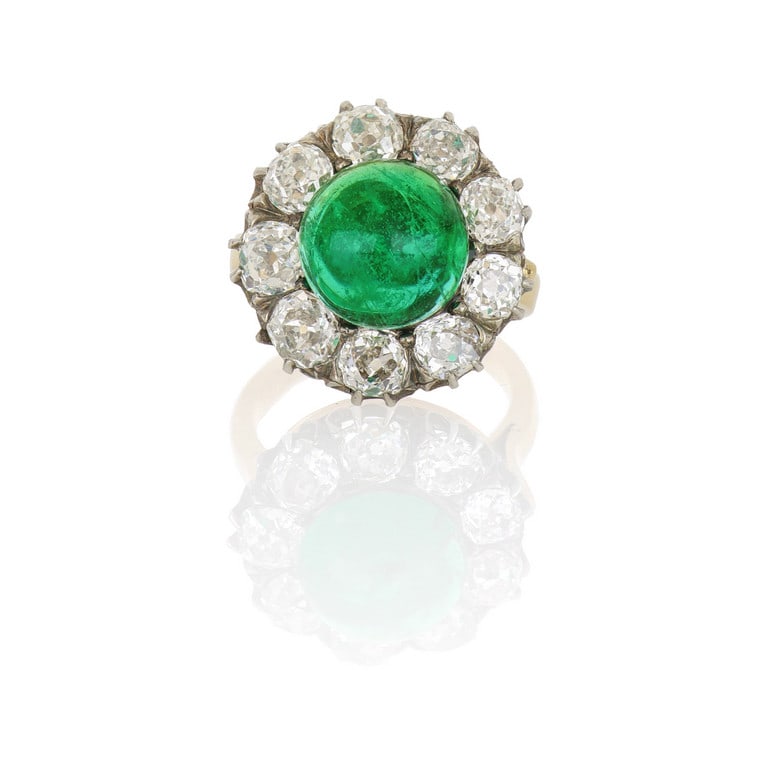 Anello "Vittoriano" con smeraldo, realizzato in (1 of 3)