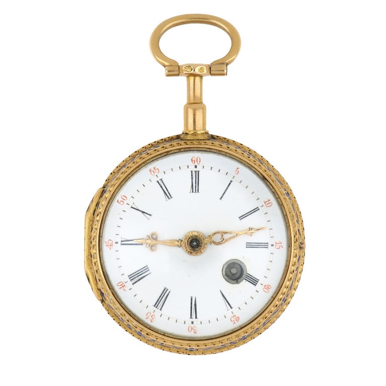 ANONIMO Orologio da tasca in oro giallo con fondo (1 of 1)