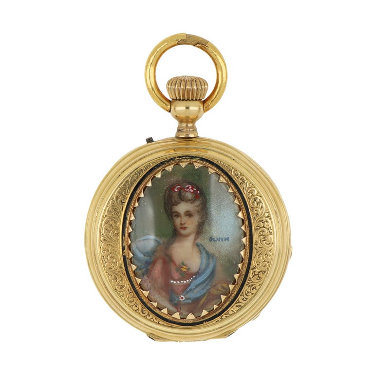 LEQUIN GENEVE Orologio da tasca a tripla cassa (1 of 1)